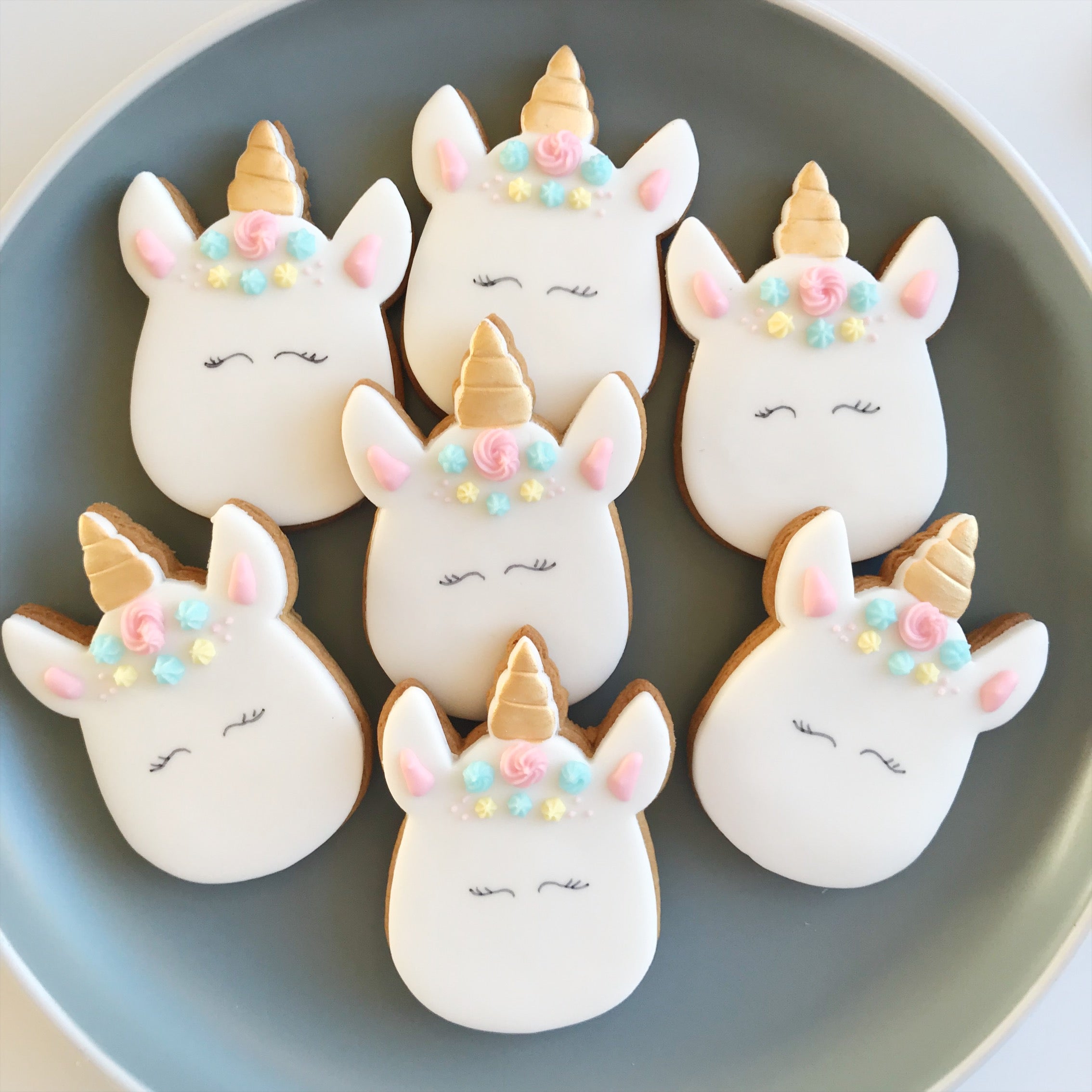Handmade unicorn biscuit gift