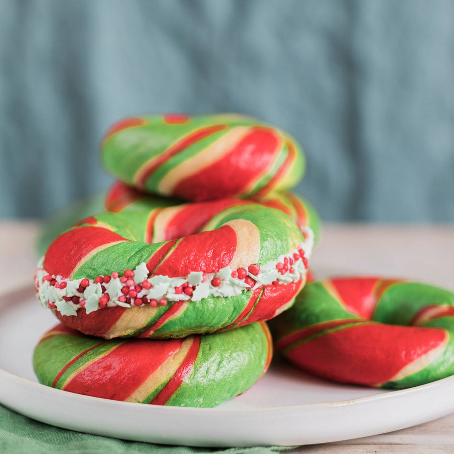 Candy Cane Bagel Bread Kit
