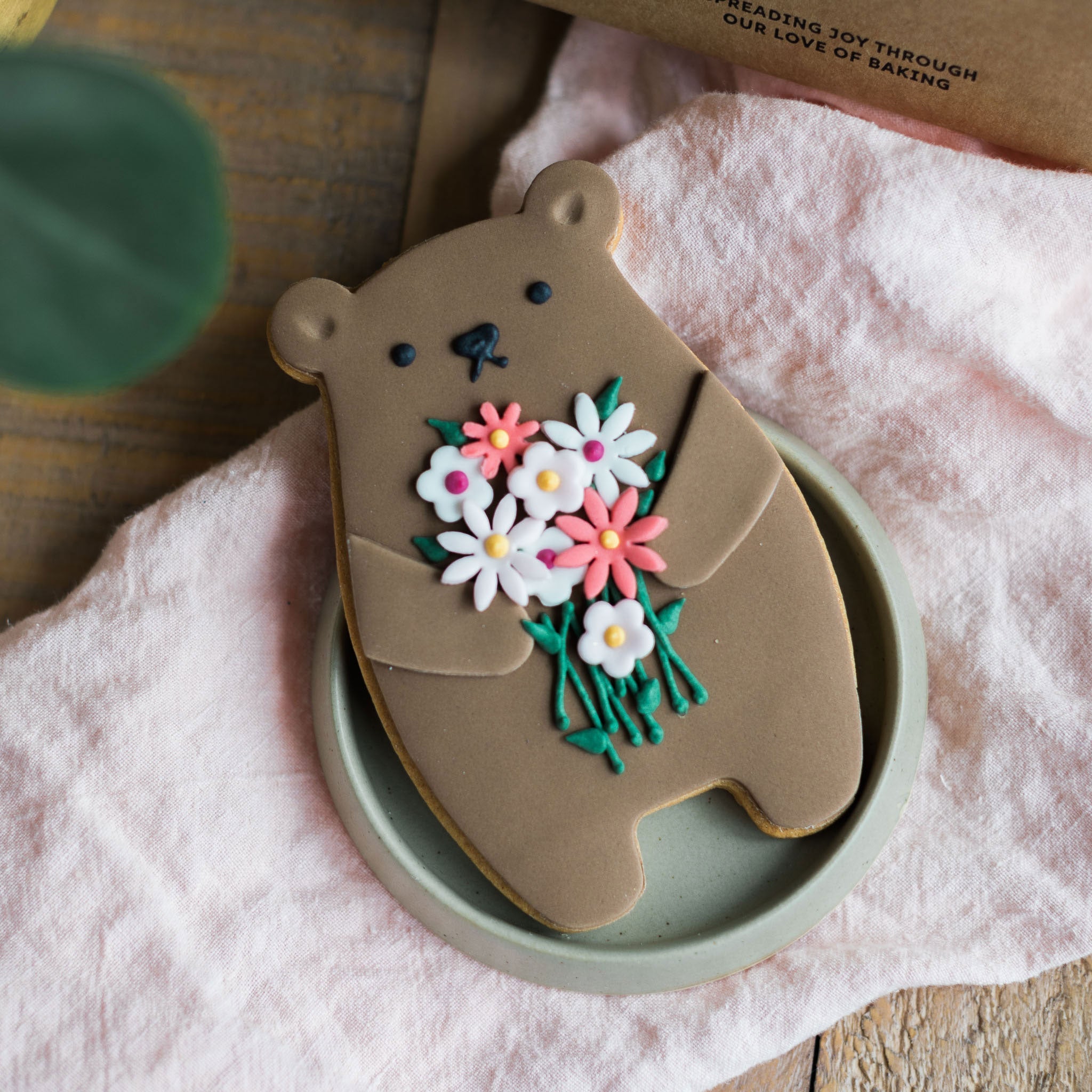 Bunch Of Flowers Biscuit Bear