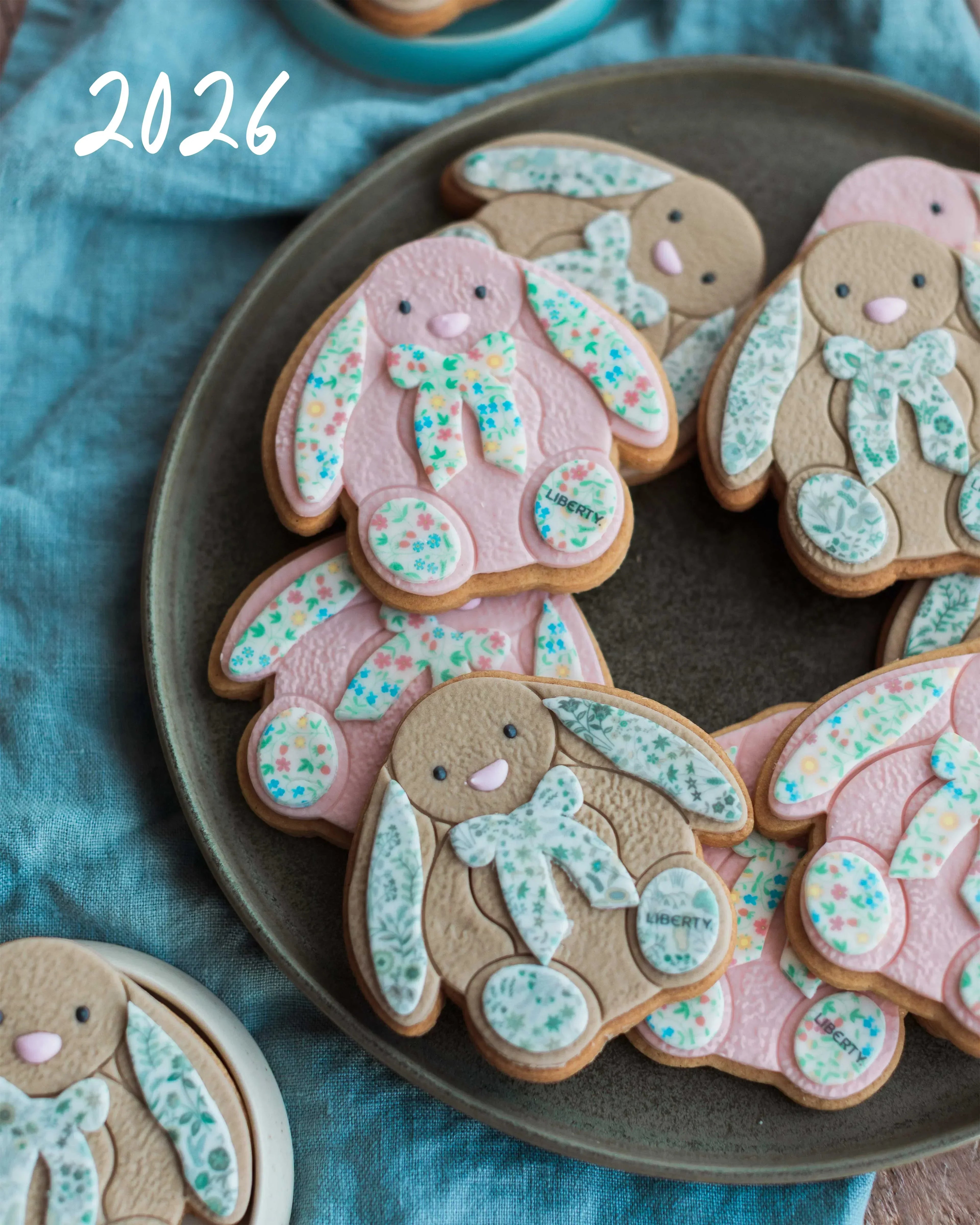 A Jellycat x Liberty London branded biscuit collaboration