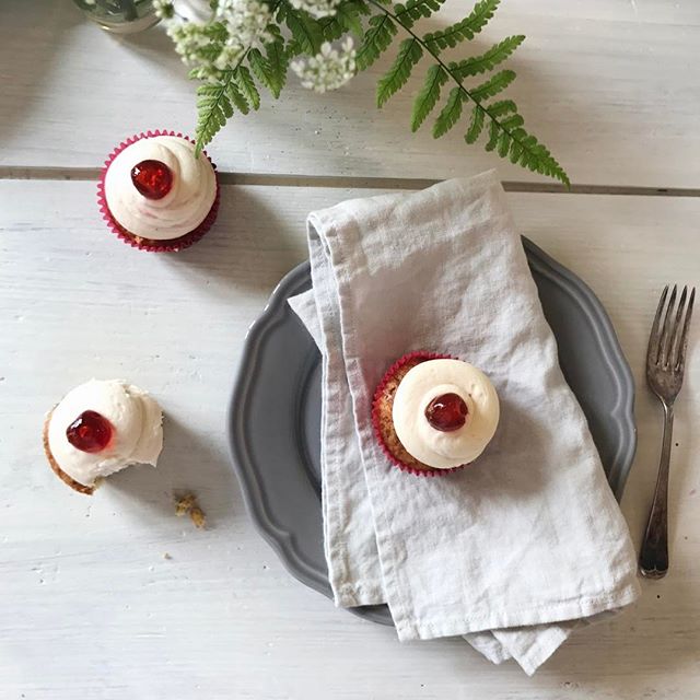 Cherry Bakewell Cakes for Cake Friday