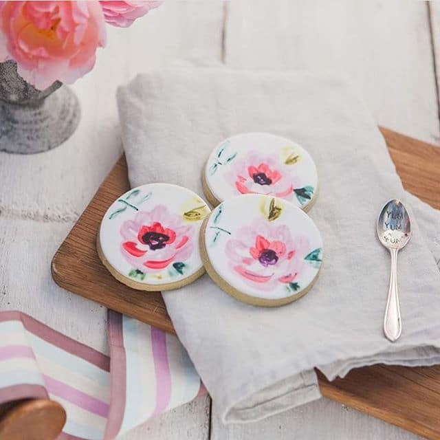 Watercolour Floral Cookies
