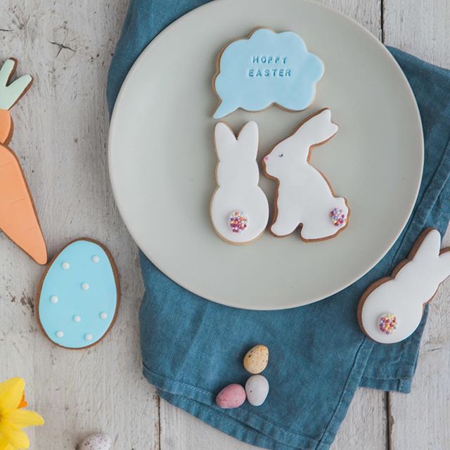 easter bunny biscuits, cute bunny biscuits, rabbit biscuits, easter biscuit ideas, handmade biscuits