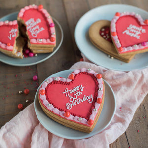Personalised Heart Piñata Biscuit