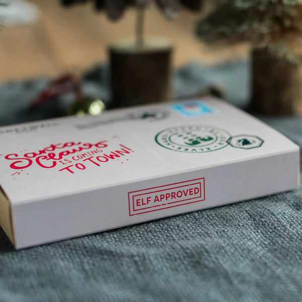 Christmas postcard packaging