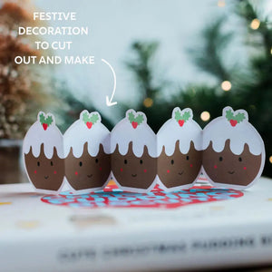 Cute Christmas pudding baking kit with interactive packaging