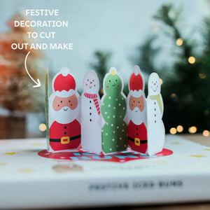 Christmas Iced Bun pudding baking kit with interactive packaging