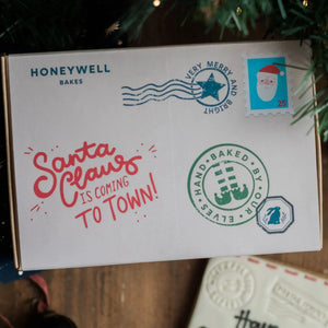 Christmas Postcard Biscuit