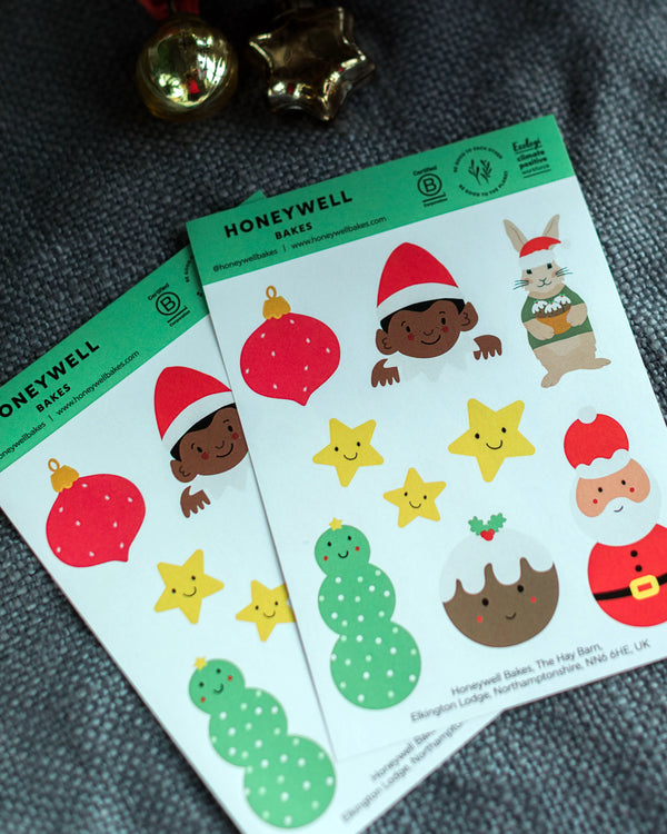 Cute Christmas Pudding Cookie Kit
