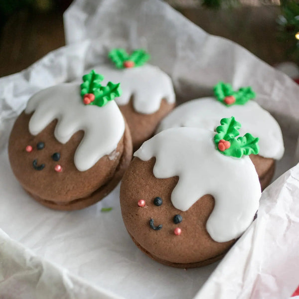 Cute Christmas Pudding Cookie Kit