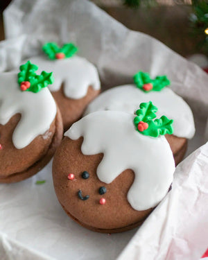 Cute Christmas pudding biscuit baking kit