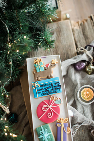 Driving Home For Christmas Personalised Biscuit Gift