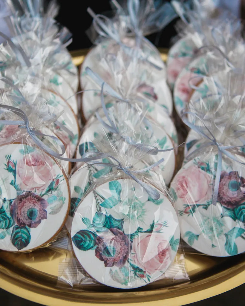 Custom printed logo biscuits | Circle