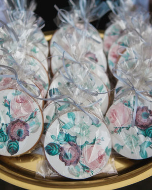 Custom printed logo biscuits | Circle