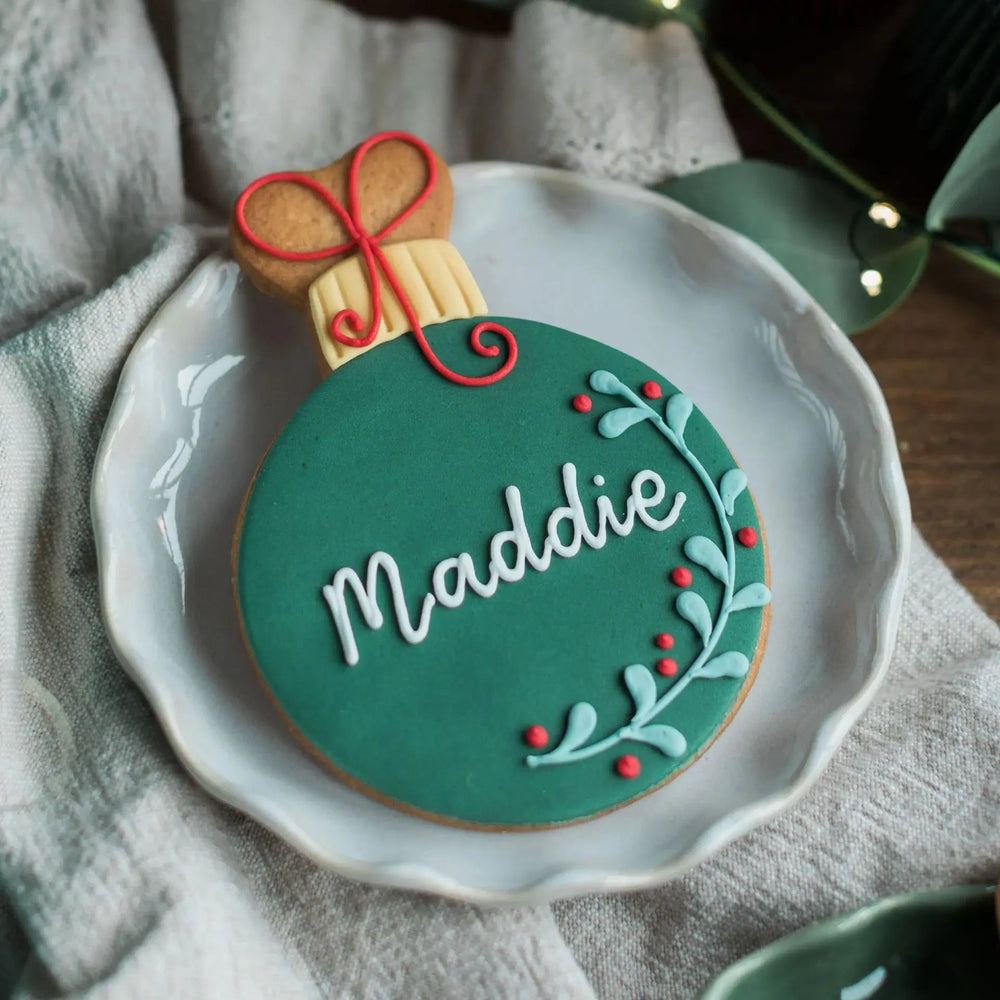 Personalised Bauble Biscuit Gift