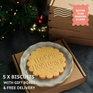 Merry Christmas Biscuit x 5
