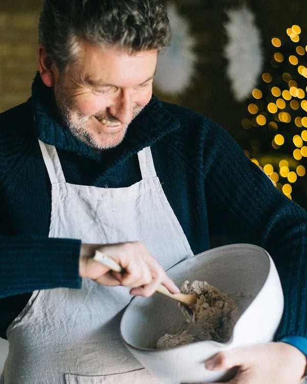 Honeywell Bakes Bread Bakers Subscription, person mixing bread dough