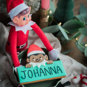 Jolly The Elf - Personalised Biscuit