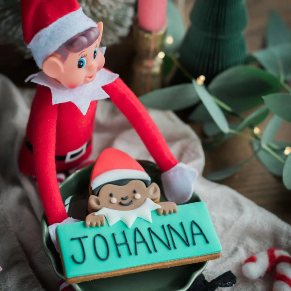Jolly The Elf - Personalised Biscuit