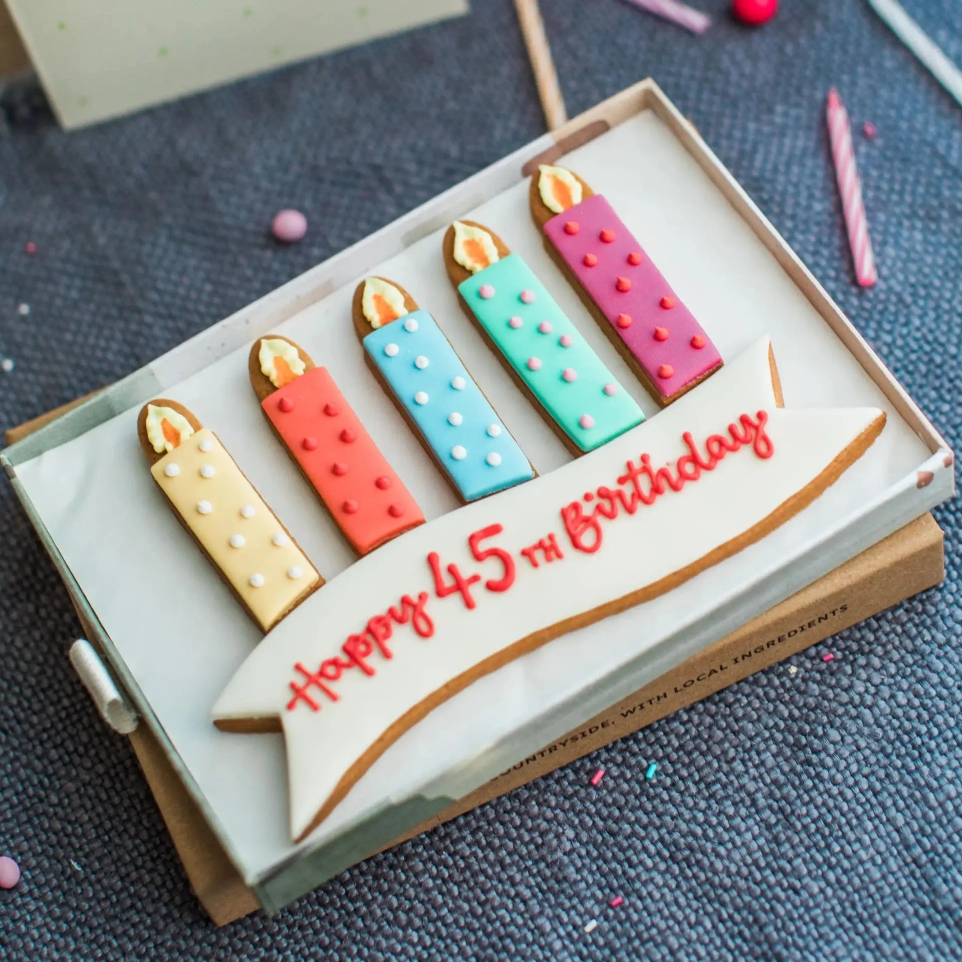 Medium Personalised Birthday Candles Gift