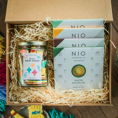 new years eve biscuit and cocktail hamper