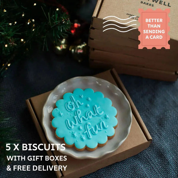 Oh What Fun Biscuit x 5