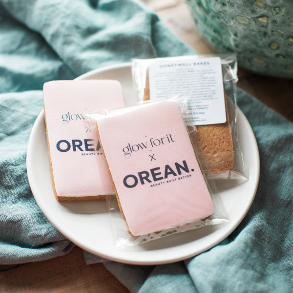 Custom printed logo biscuits | Rectangle