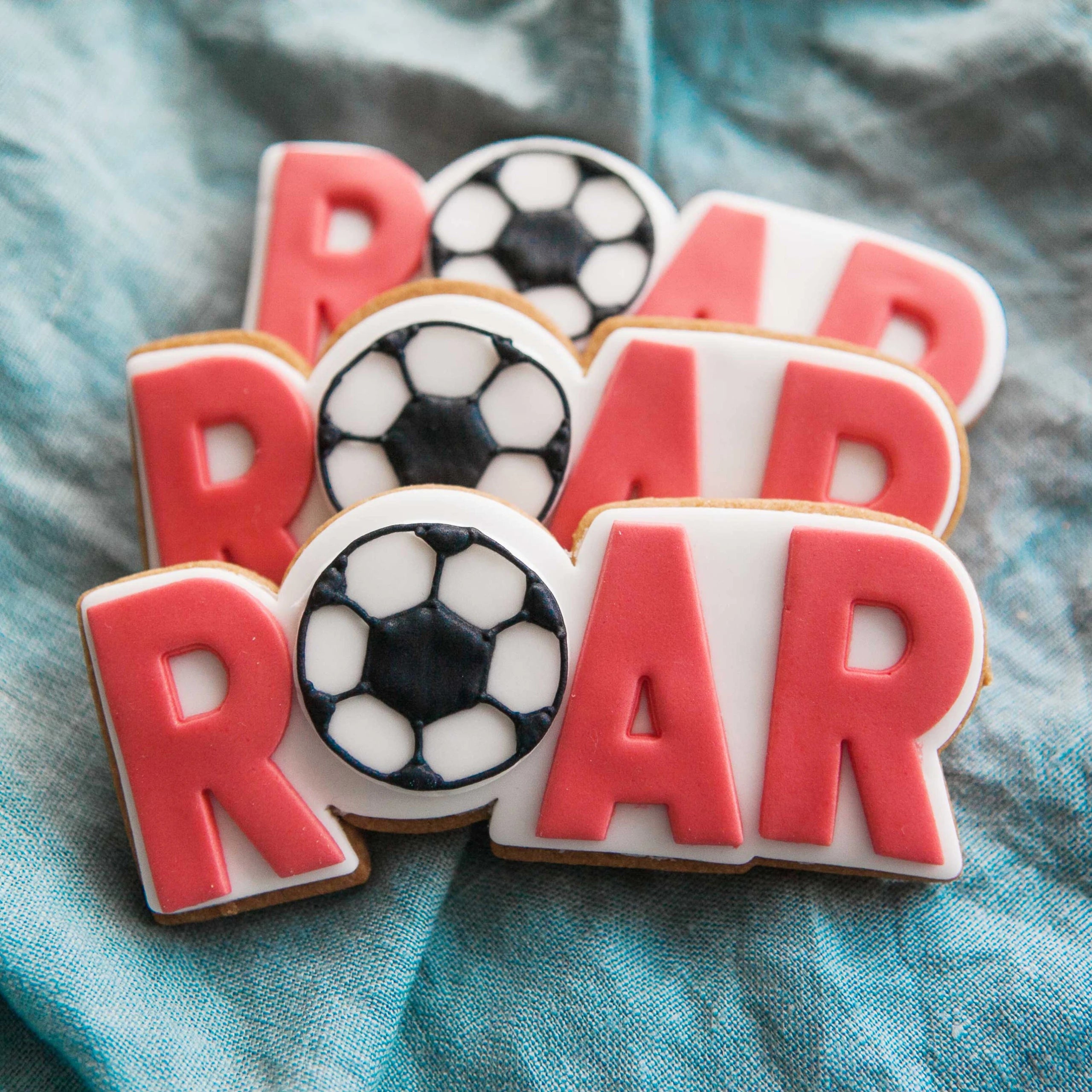 Roar Lioness Football Branded Biscuits. Biscuits made for The FA to celebrate the Lionesses 