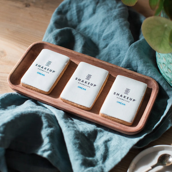 Custom printed logo biscuits | Rectangle
