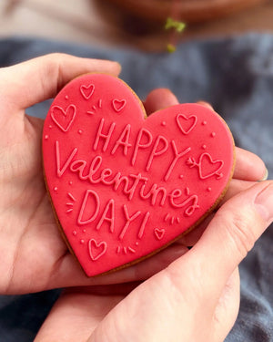 Happy Valentine's Day Biscuit