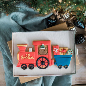 Christmas Train Biscuit Gift - Honeywell Bakes