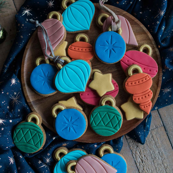 Jar of Bauble Biscuits - Honeywell Bakes