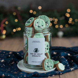 Jar of Jolly Sprout Biscuits - Honeywell Bakes