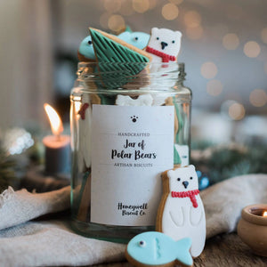 Jar of Polar Bear Biscuits - Honeywell Bakes