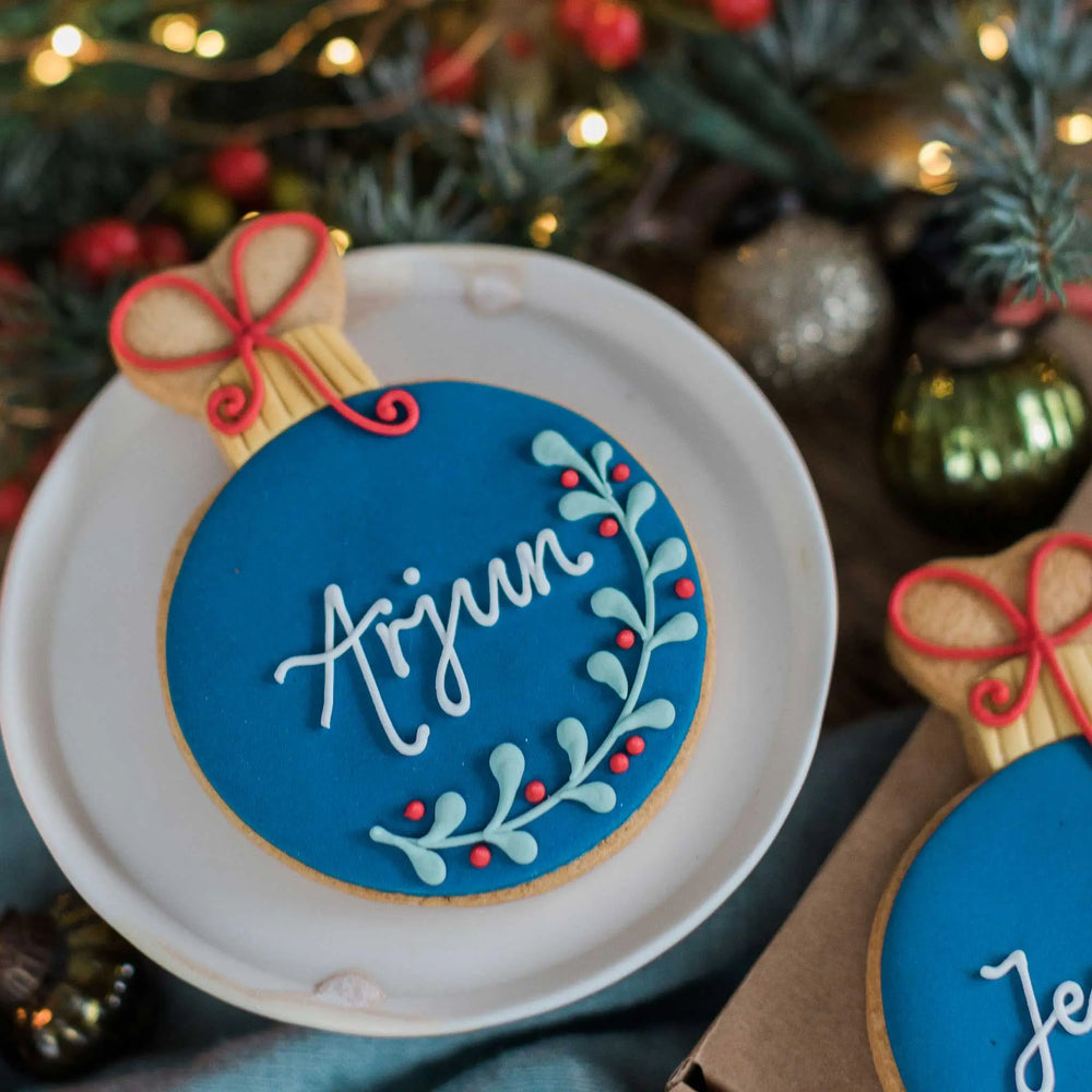 Personalised Bauble Biscuit Gift