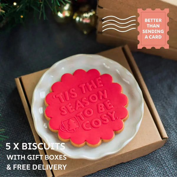Merry Christmas Biscuit x 5